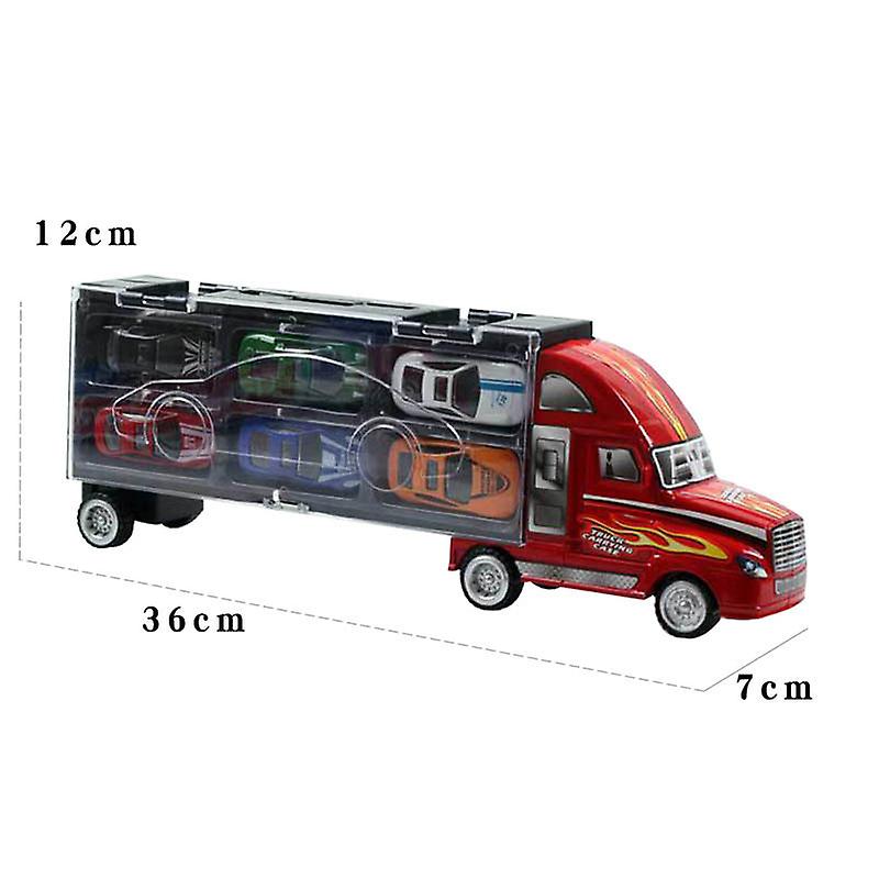 Children's Car Toy With 6 12 Simulation Alloy Sliding Car Models