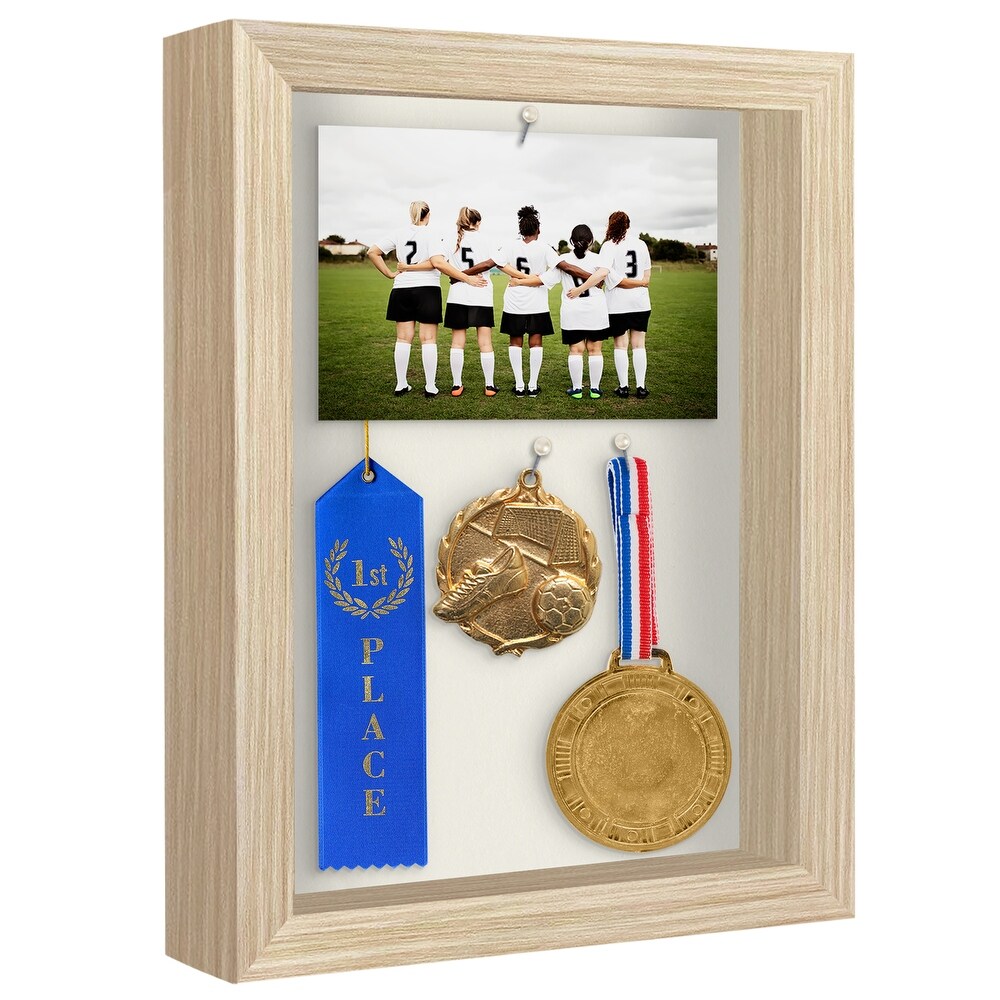 Americanflat Shadowbox 1.5 Inches Deep Box Frame for Objects Pictures and Memorabilia