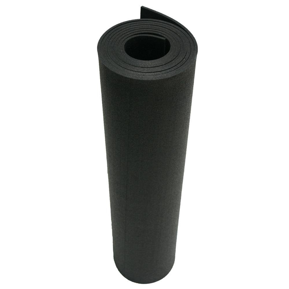 Rubber-Cal Recycled Rubber - 60A - Sheets and Rolls 316 in. T x 1 ft. W x 3 ft. L Black Rubber Garage Flooring 21-100-AB-36-012