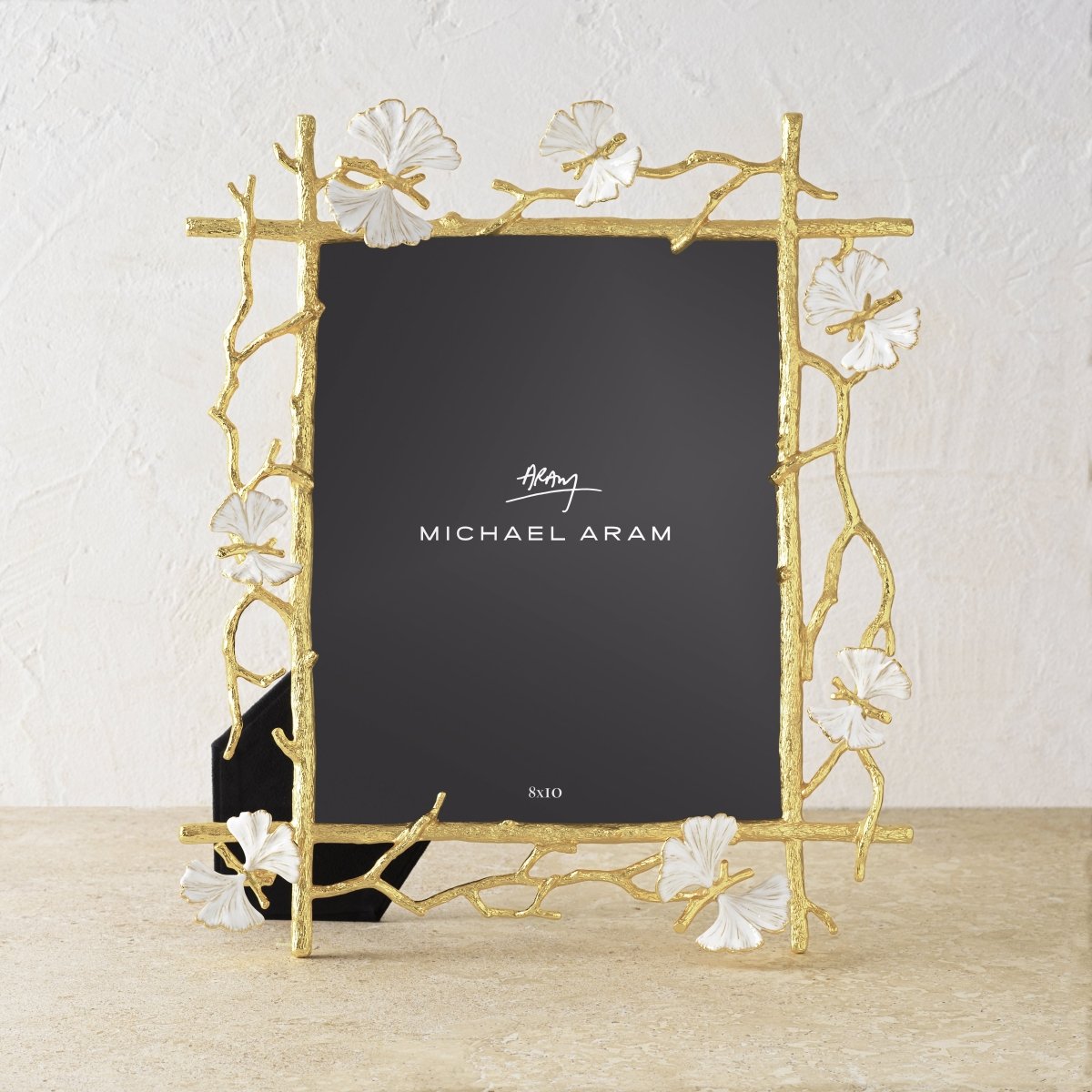 Butterfly Ginkgo Gold Frame