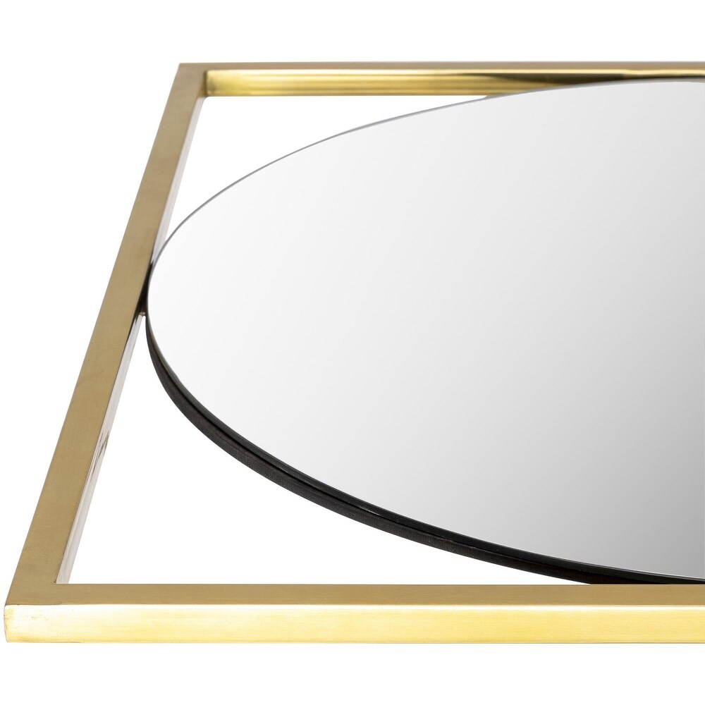 Diane Oval Metal Framed Wall Mirror