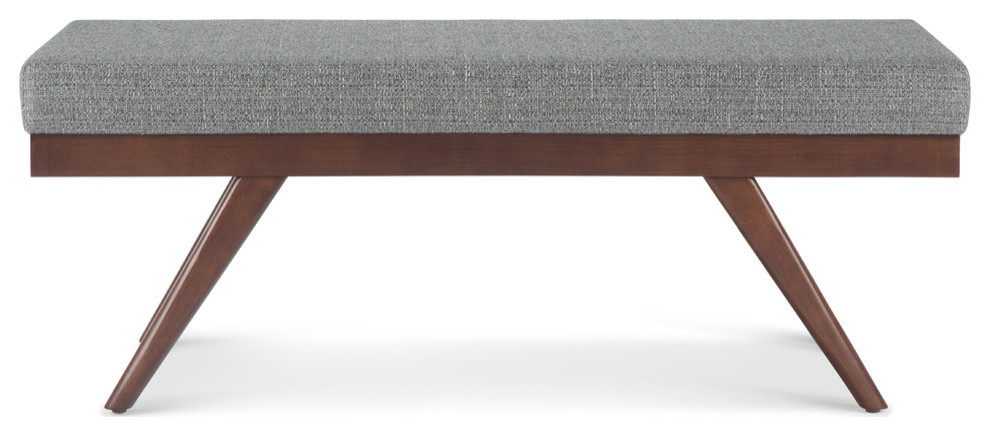 Chanelle 48 quotMid Century Modern Ottoman Bench   Midcentury   Footstools And Ottomans   by Simpli Home Ltd.  Houzz