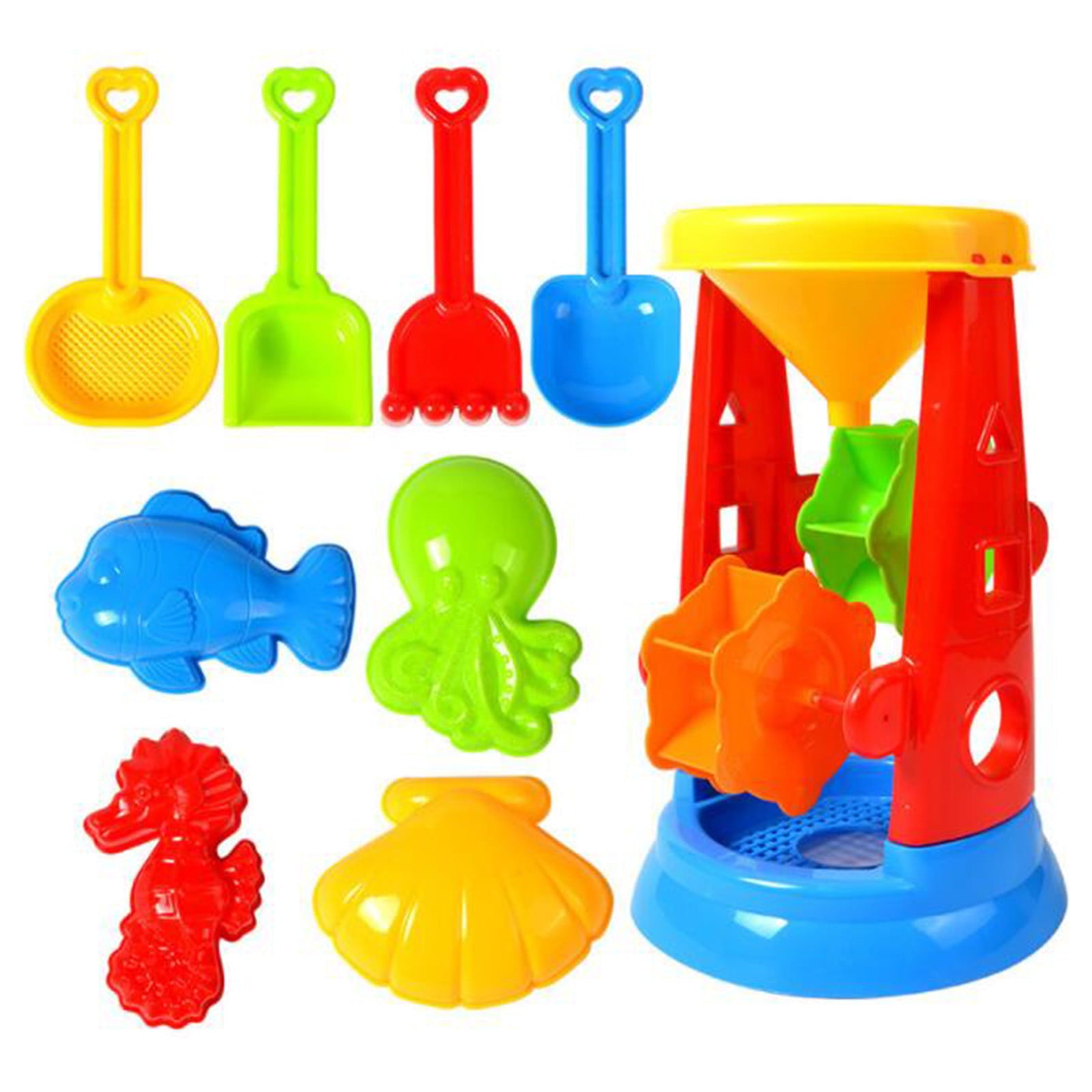 Beach Toy 9 Piece Beach Toy Sand Set Sand Play Sandpit Toy Summer Outdoor Toy Baby Toys Abs