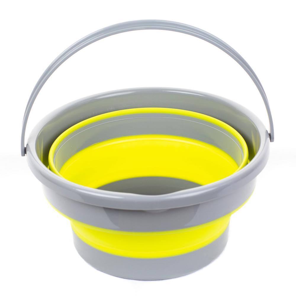 Ultimate Innovations by the DePalmas Collapsible Buckets in Yellow (Set of 2) 3903