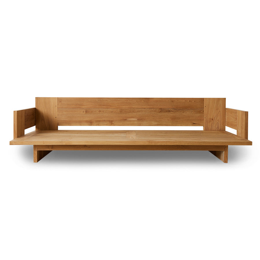 Outdoor sofa teak wood - natural