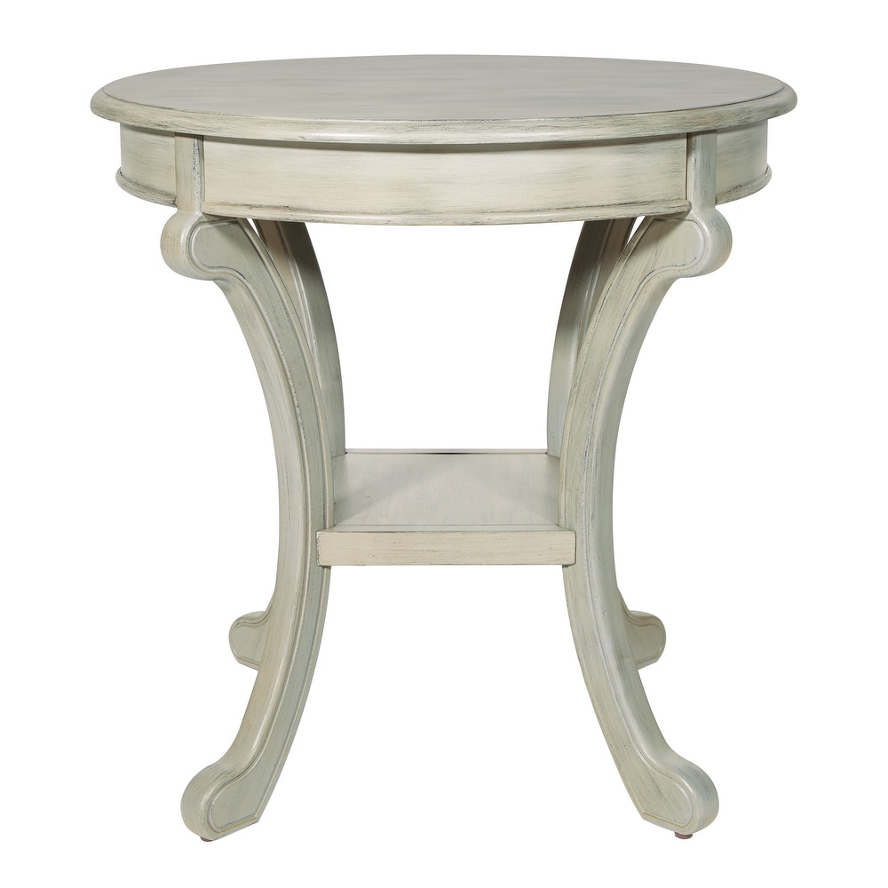 Copper Grove Korostyshiv Hand painted Transitional Accent Table