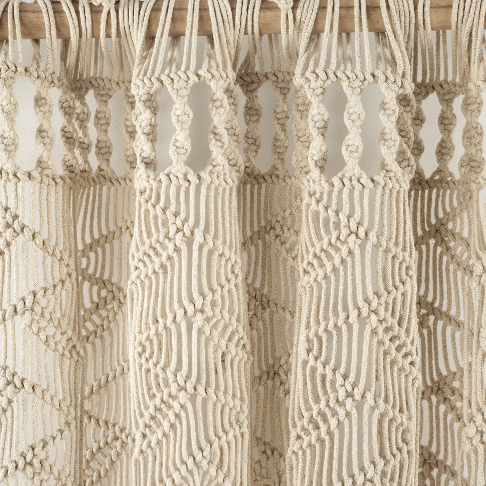 Boho Macrame Leaf Cotton Window Curtain