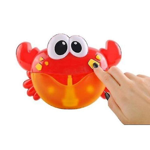 Musical Crab With Bubbles For The Bath - Bath Toy Red