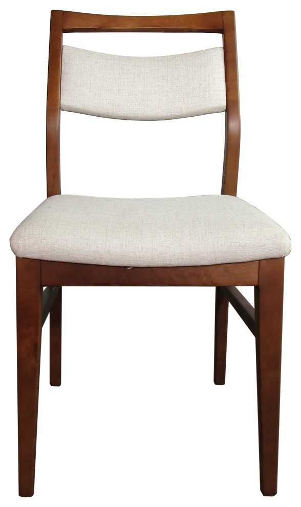 Kendra Side Chair  light walnut / linen  set of 2 chairs   Transitional   Dining Chairs   by Mandalay Home Furnishings  Inc.  Houzz