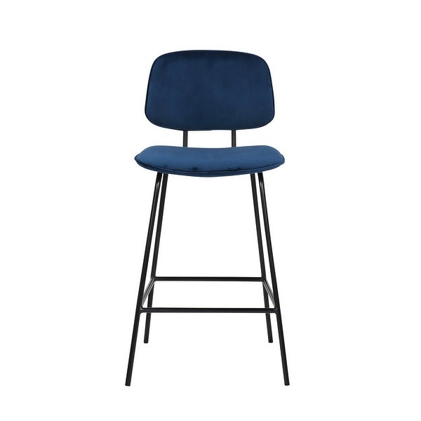 Porthos Home Ekta Velvet Counter Height Stools (Set of 2)