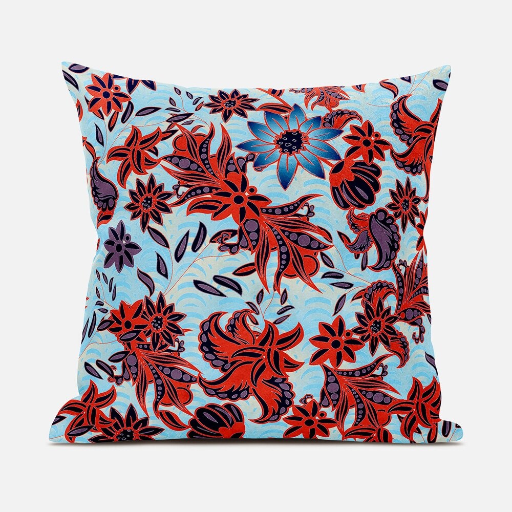 Amrita Sen Flying Floral Paisley Indoor Outdoor Pillow