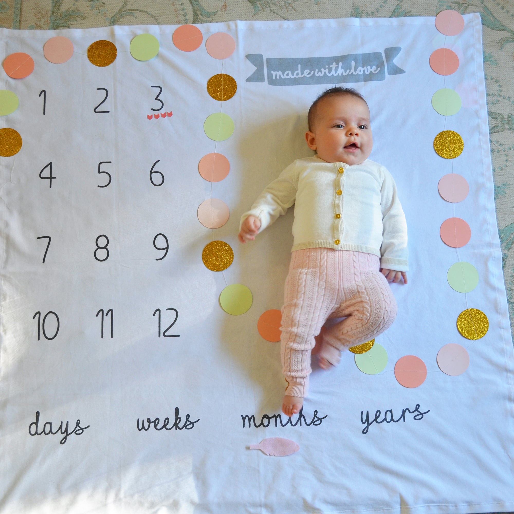 Milestone Little Photo Blanket