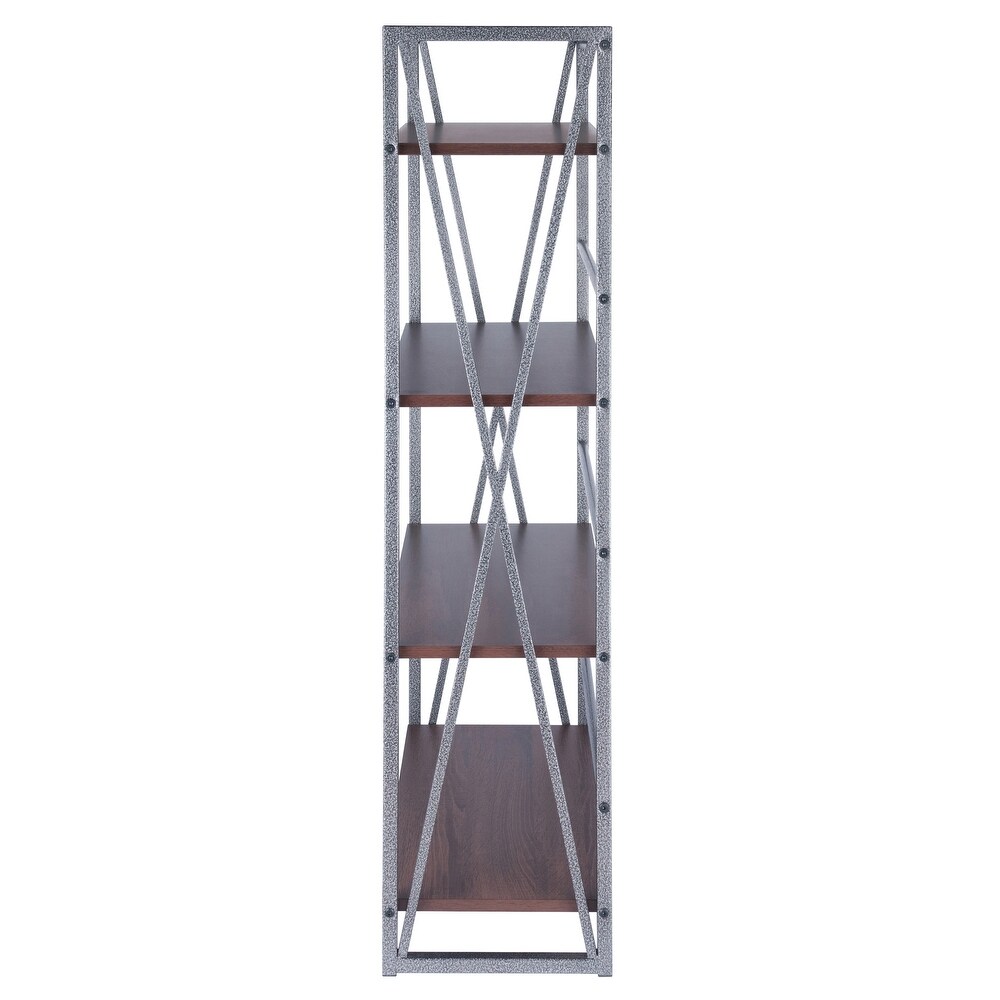 Isa 3/4/5 Tier Shelf  Graphite and Walnut