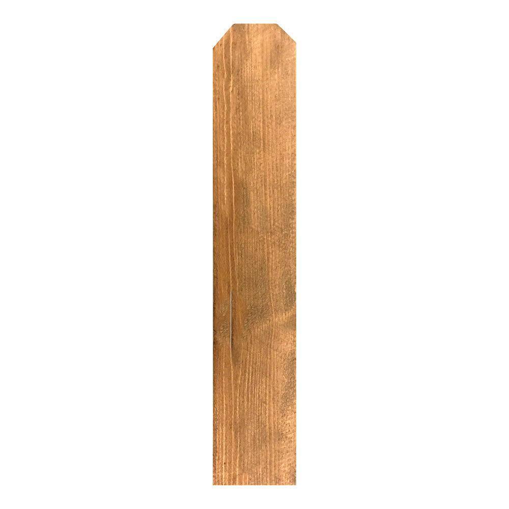 58 in. x 5.5 in. x 6 ft. Color Pro Treated Red Pine Fence Picket 58606de320b-PRO