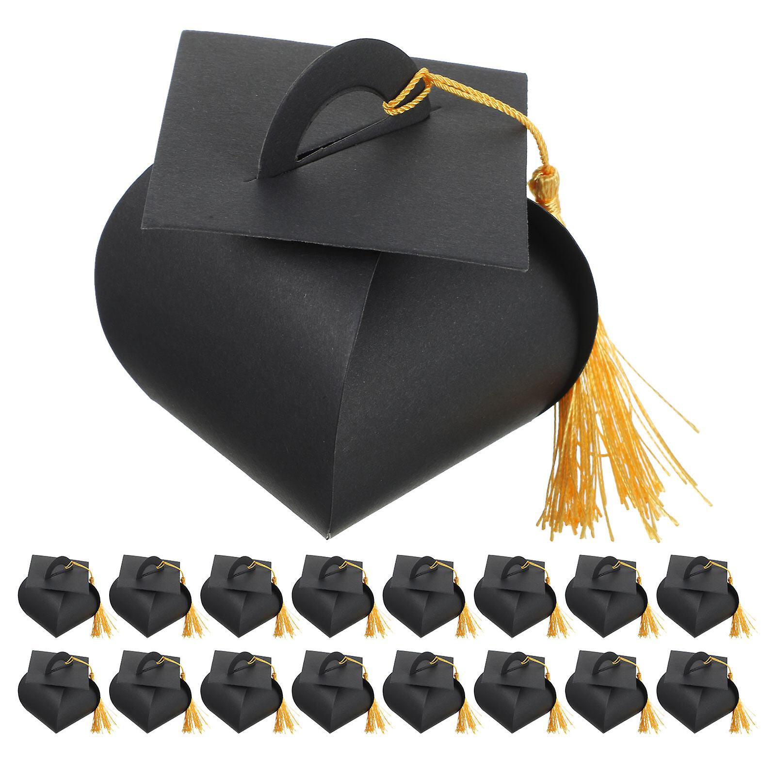 50pcs Graduation Cap Gift Box Graduation Party Favors Graduation Candy Boxes