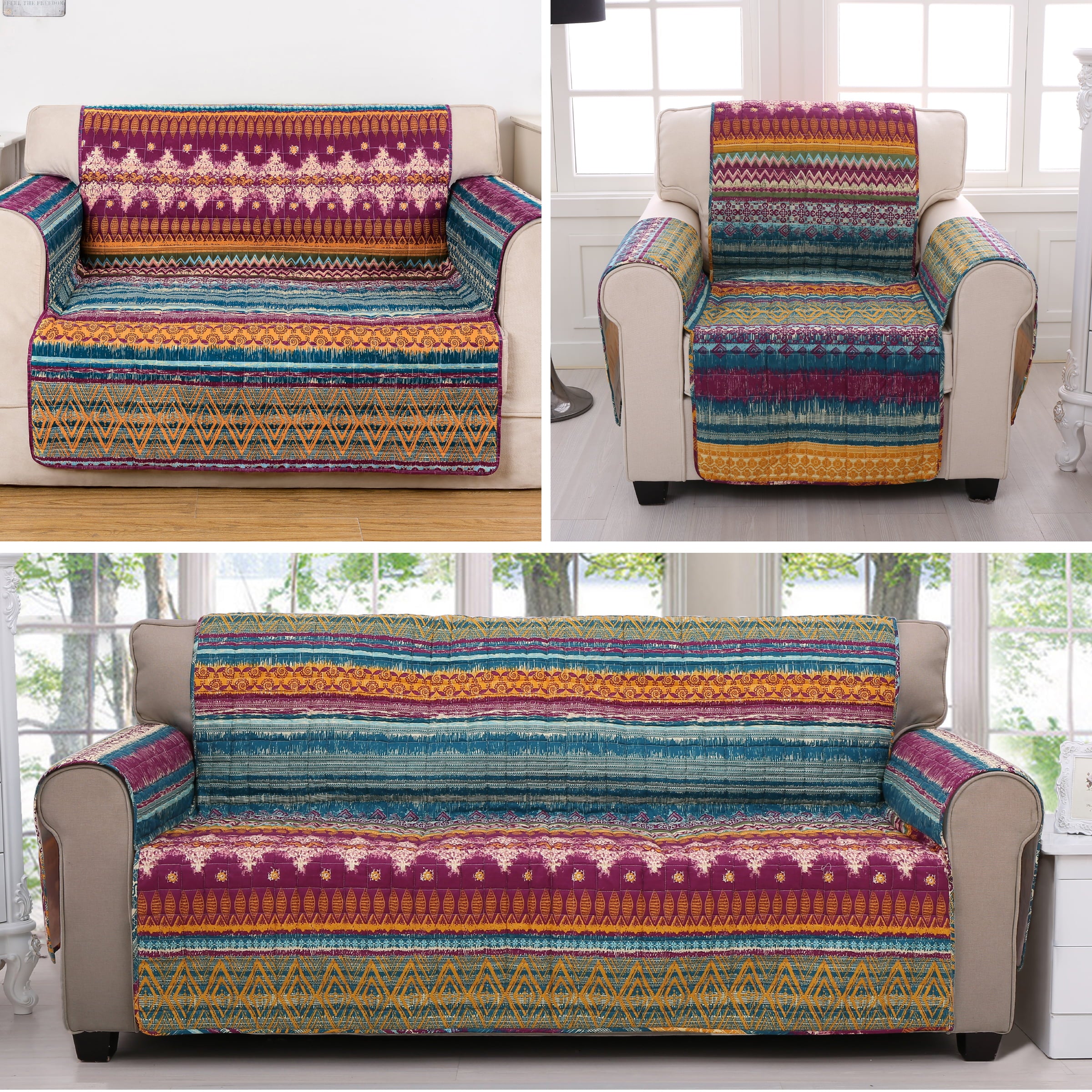 Global Trends Santa Fe Waterproof Loveseat Slipcover