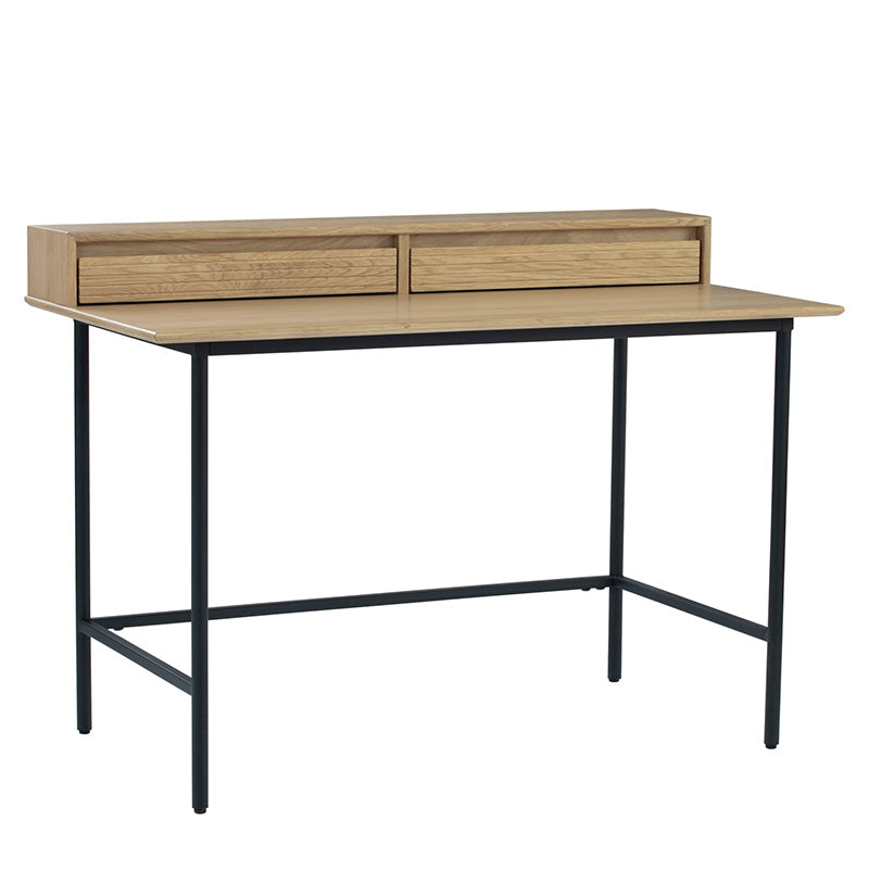 DOVER Study Desk 120cm - Natural & Black