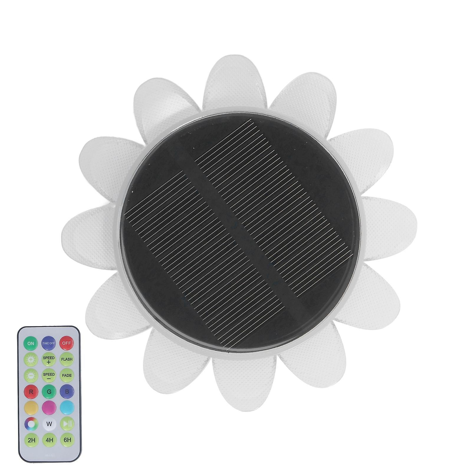 Solar Pool Floating Lights IP68 Waterproof Multi Mode Petal Shape Solar Pond Pool Floating Light Outdoor Decoration