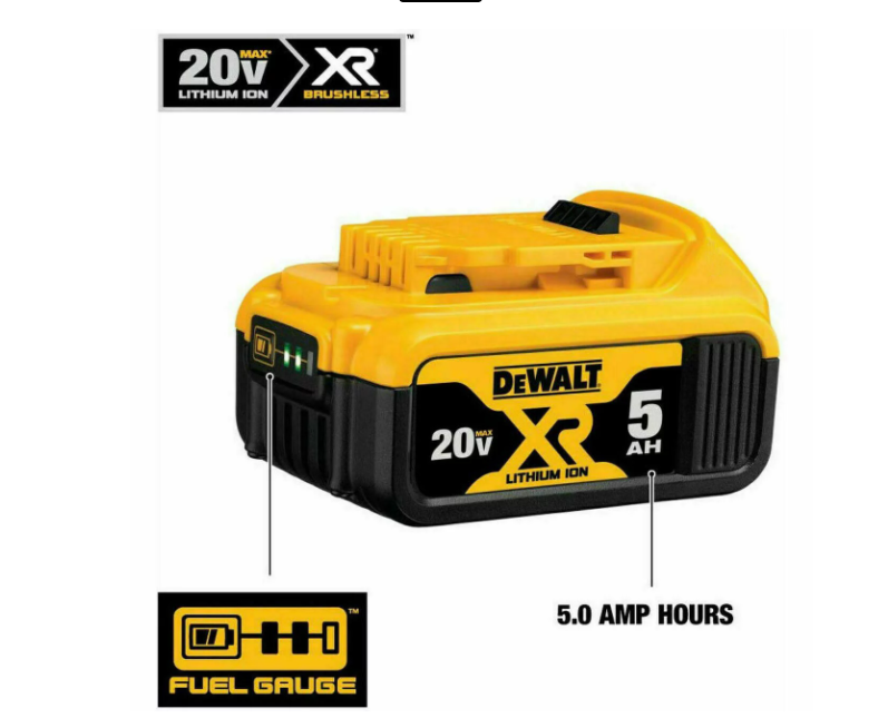 Dewalt 2 Pack DCB205 20 volt Lithium 5.0 amp battery New in Package