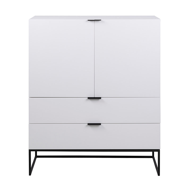 SVANA Tall Sideboard 100cm - White