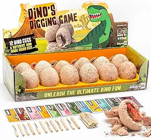 12 Dino Eggs Stem Dino