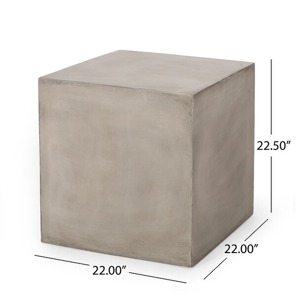 Lightweight Concrete Outdoor Side Table 22.00