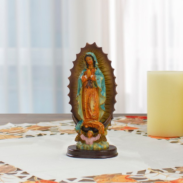 Our Lady Of Guadalupe And Baby Jesus Religious Figurine