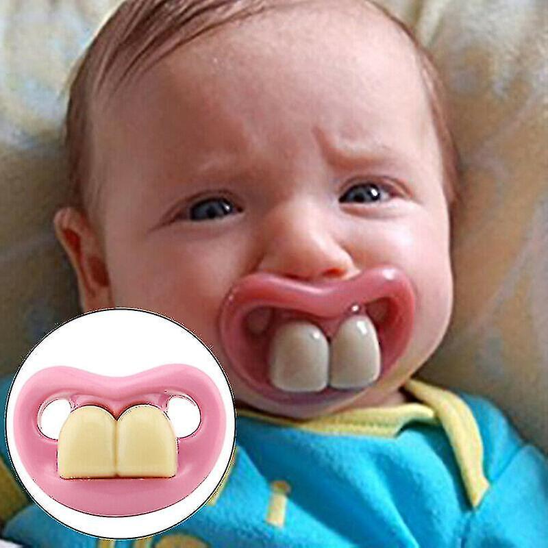 Free Shipping Mouth Baby Funny Dummy Pacifier Novelty Teeth Children Soother Feeding Tool Wedding Party Decoration Props Trick Toys