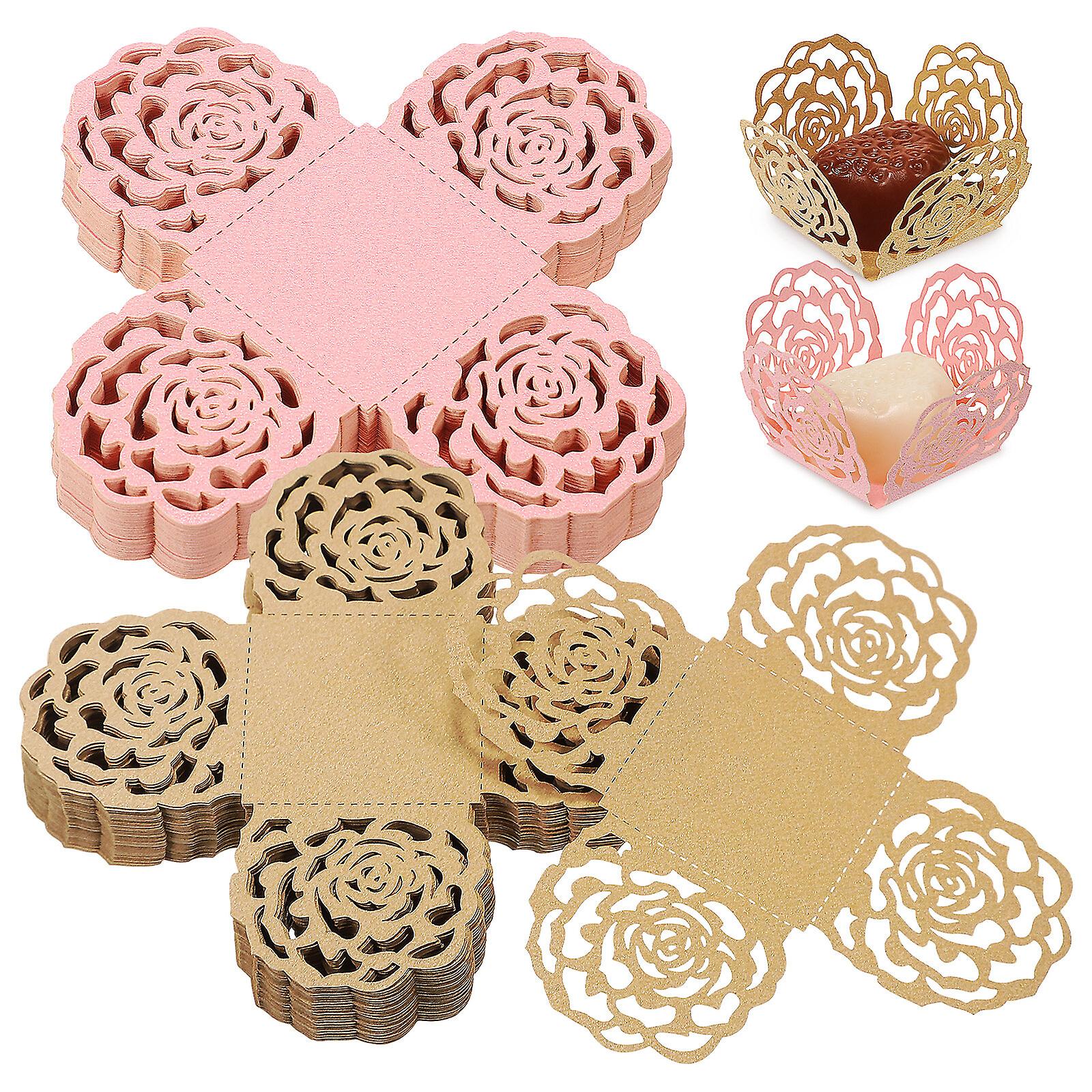 100 Pcs Truffle Wrappers Chocolate Wrappers Paper Truffle Wrappers Mini Cupcake Liners Party Supply