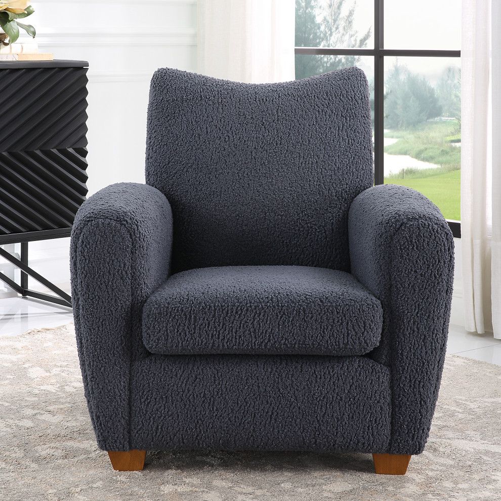 Uttermost Teddy Slate Accent Chair   Transitional   Armchairs And Accent Chairs   by Modern Furniture LLC  Houzz