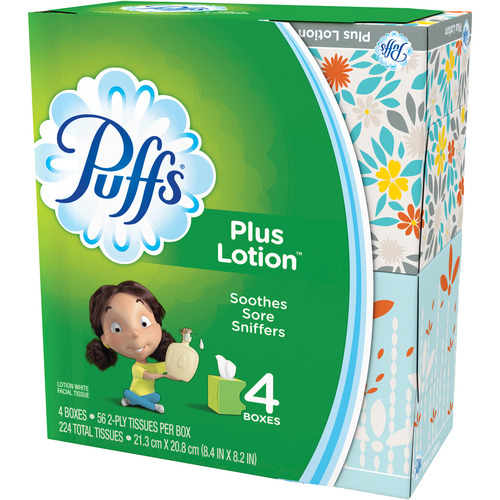 Procter amp Gamble Professional Puffs Plus Lotion Facial Tissues  PGC34899