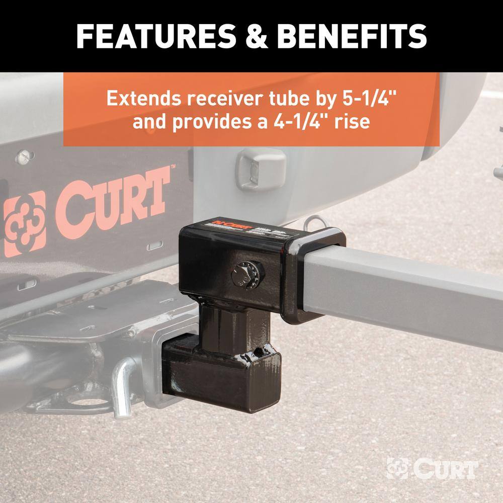 CURT Raised Receiver Adapter (2