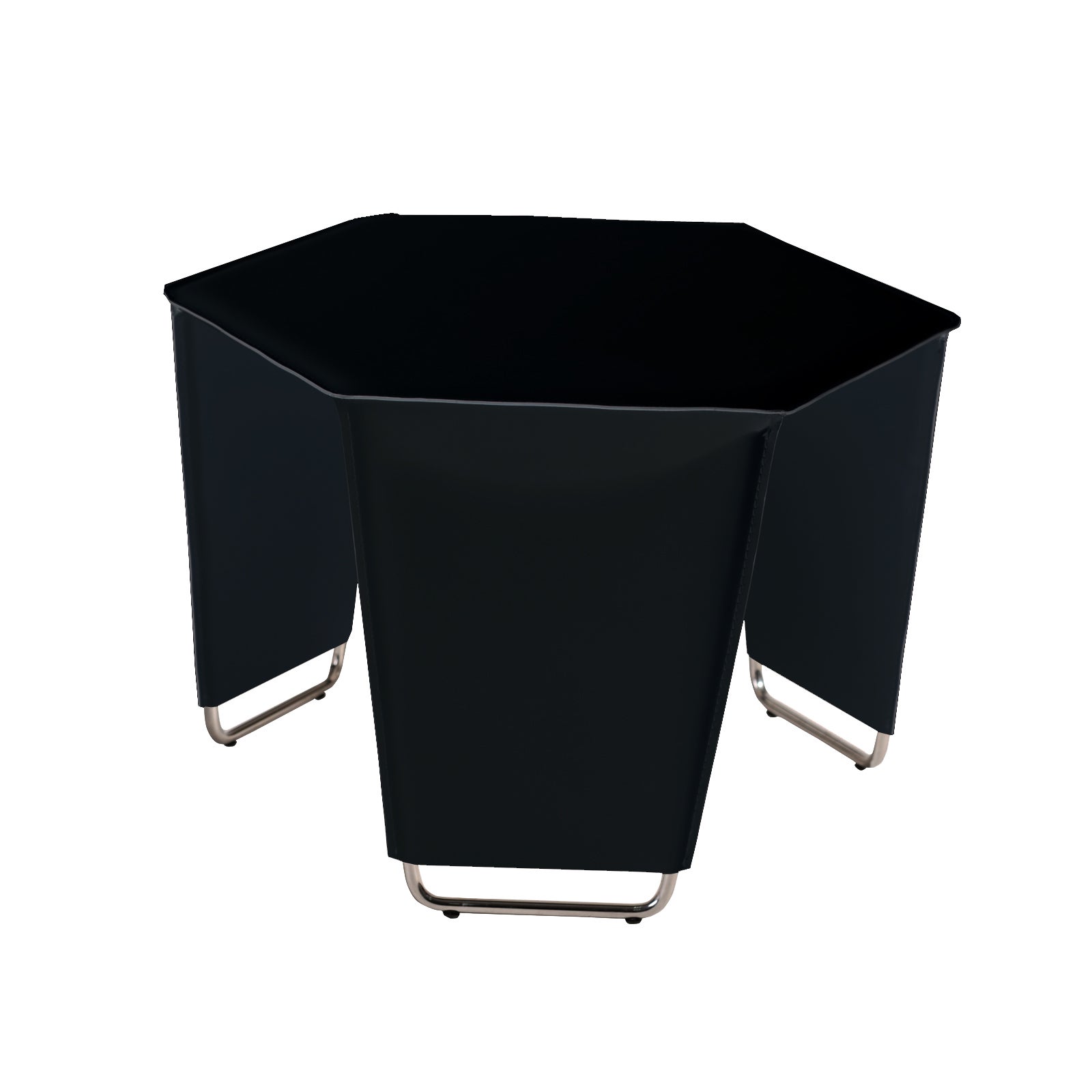 Movado Black Metal End Table