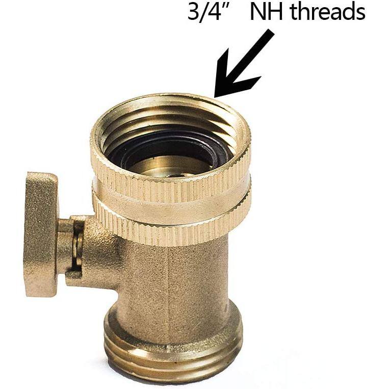 Cubilan Heavy Duty Brass Shut Off Valve Garden Hose On Off Valve Brass Water Hose Valve Hose OnOff Valve Garden Hose Connector B07HMHW86B