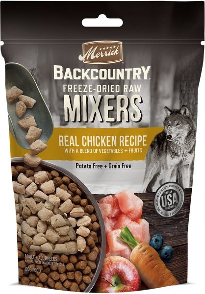 Merrick Backcountry Freeze-Dried Raw Real Chicken Recipe Grain-Free Freeze-Dried Dog Food