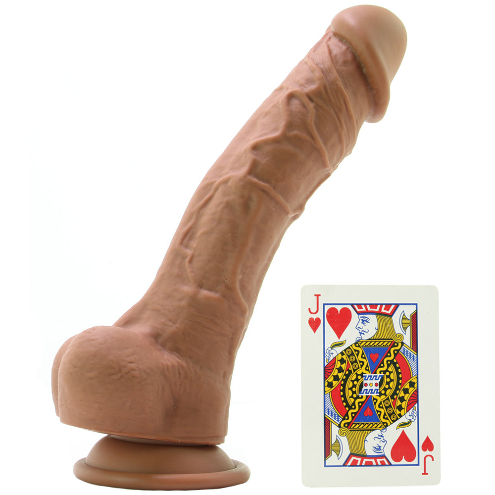 Colours Pleasures 8 Inch Dildo in Brown