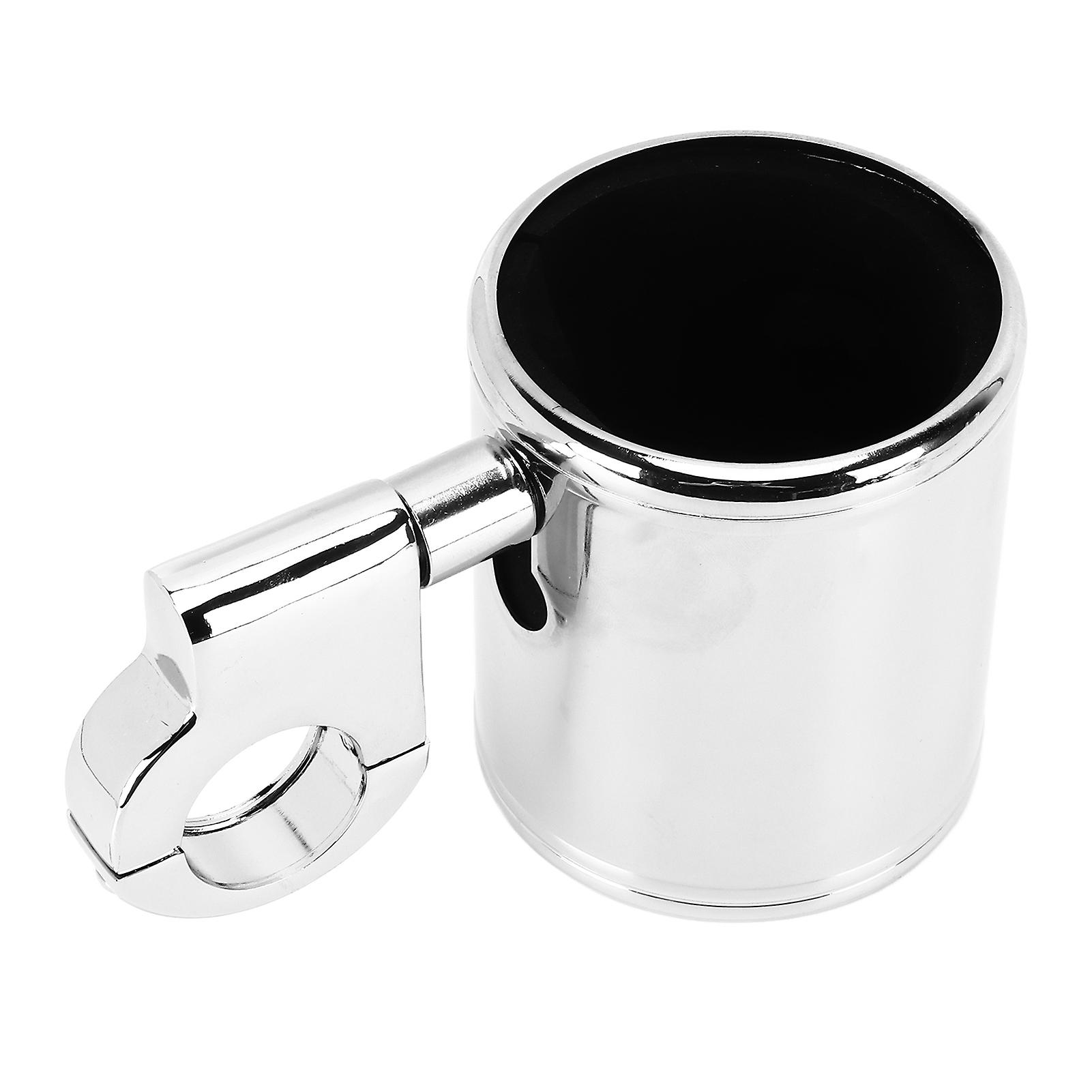 Motorcycle Handlebar Cup Holder Chrome Adjustable Universal For Atv 2232mm Handle