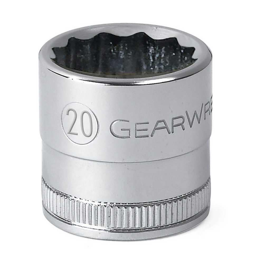 GEARWRENCH Socket 1/2 In. Drive 12 Point 20mm 80755D from GEARWRENCH