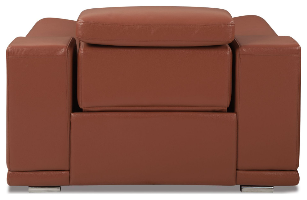 Veneto Italian Leather Power Reclining Chair   Contemporary   Recliner Chairs   by Luxuriant Furniture  Houzz