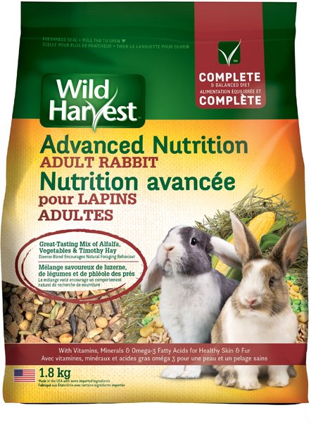 Wild Harvest Advanced Nutrition Rabbit Food， 4-lb bag