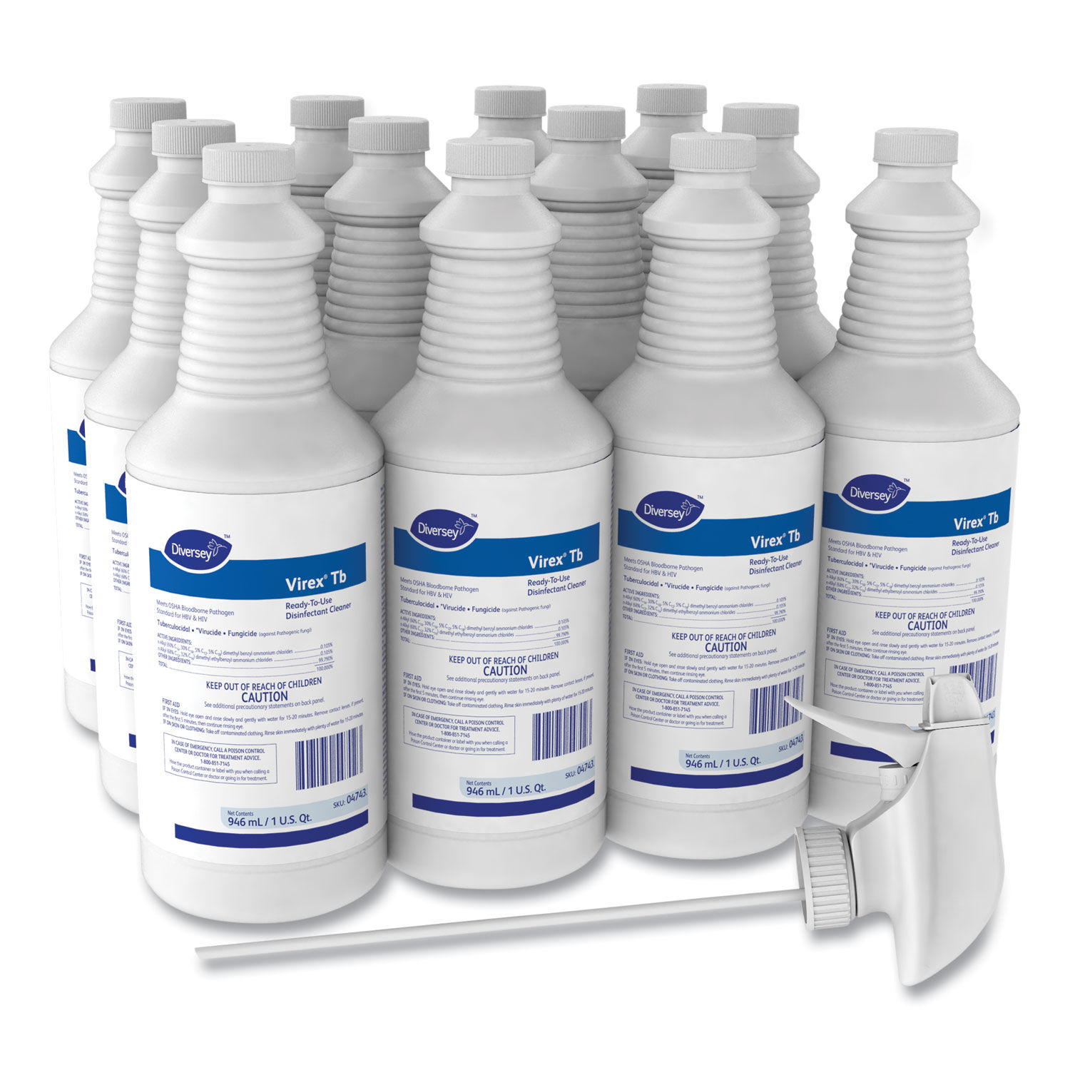 Virex TB Disinfectant Cleaner by Diverseyandtrade; DVO04743