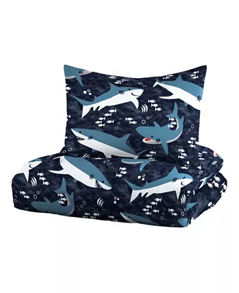 Macys Dream Factory Sharks 5-Piece Twin Comforter Set