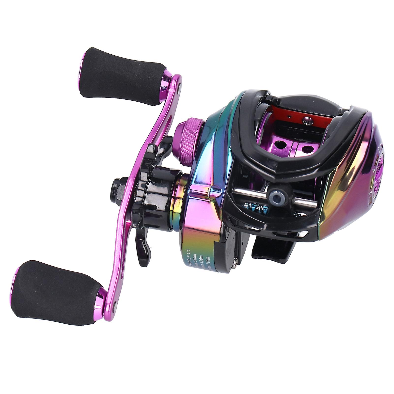 High Speed Ratio 8.1:1 Baitcasting Fishing Reel Metal Lightweight Casting Fishing Wheelright