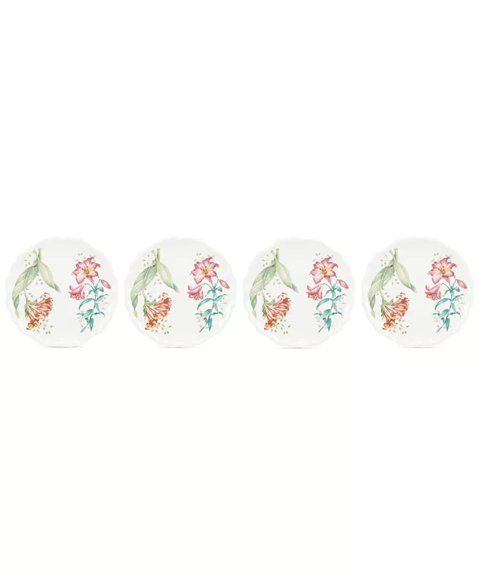 Lenox Butterfly Meadow Set of 4 Melamine Salad Plates