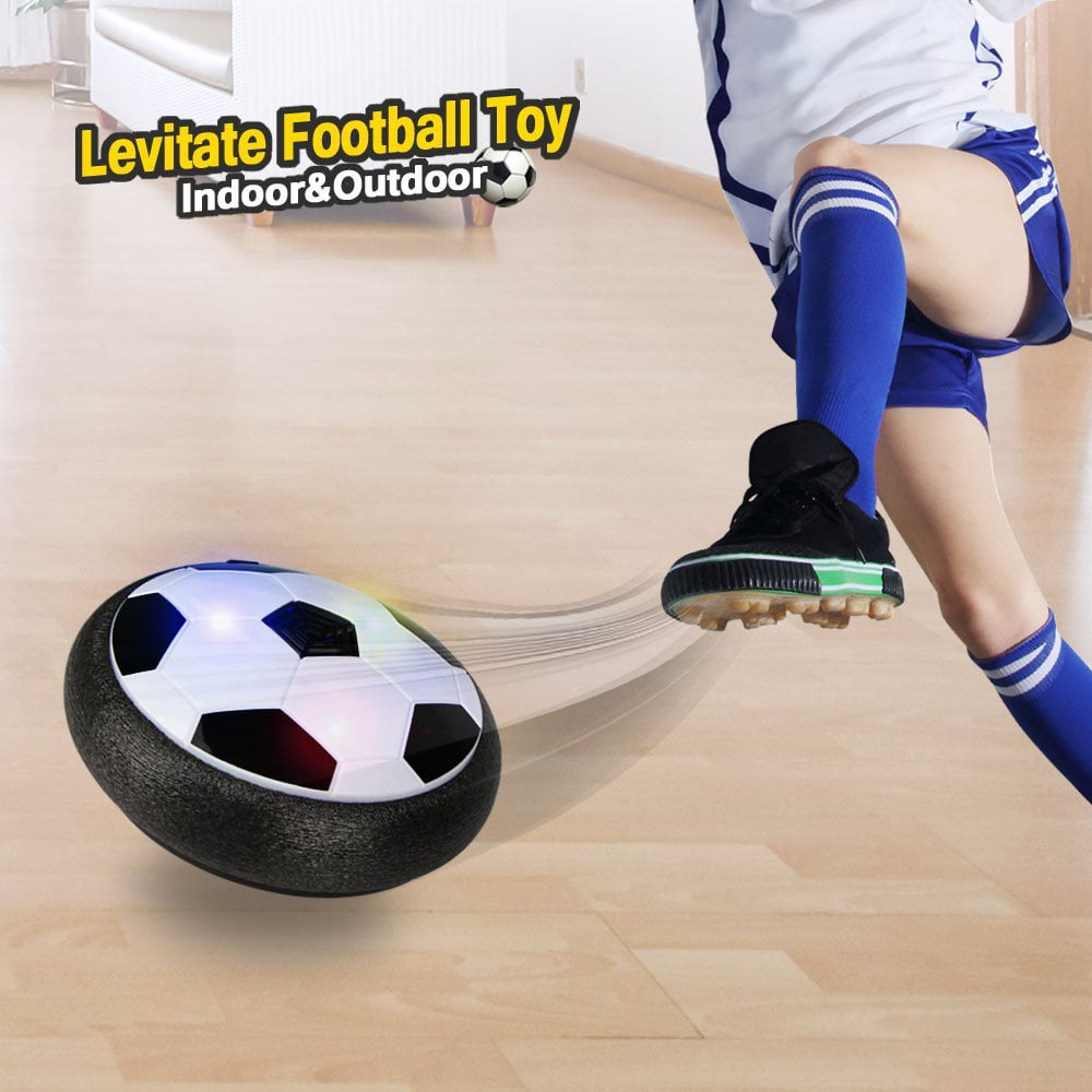 Cybertech Indoor Toy Hover Ball， 2 in 1 Hockey Puck or Soccer Ball and Football