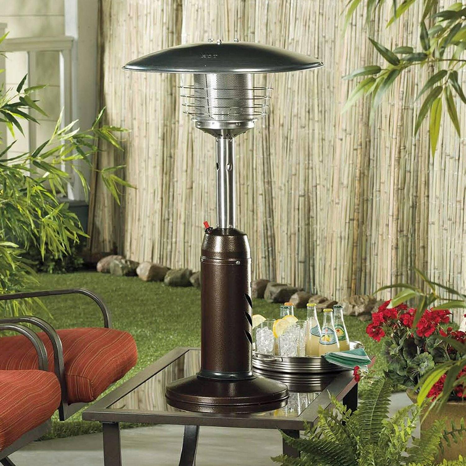 AZ Patio Heater Portable Hammered Bronze Tabletop Heater