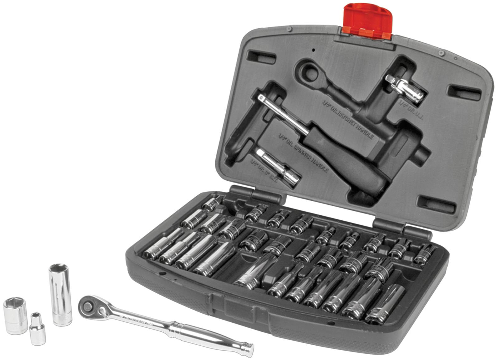 Performance Tool W36905 Performance Tool 36-Piece 1/4 in. Drive Mechanics Socket Sets