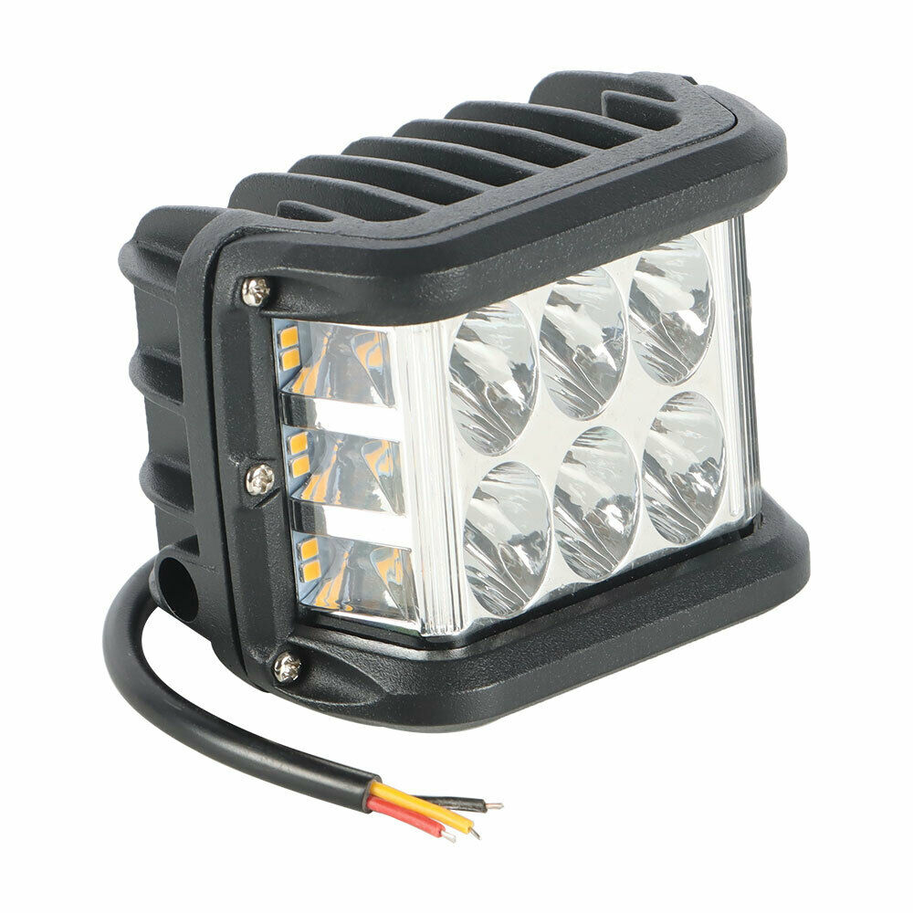 2 Pack LED Pods Spotlight Lights， Cube Offroad Light Pod Fog Lights Spot Flood Amber White Light Bar Driving Lights