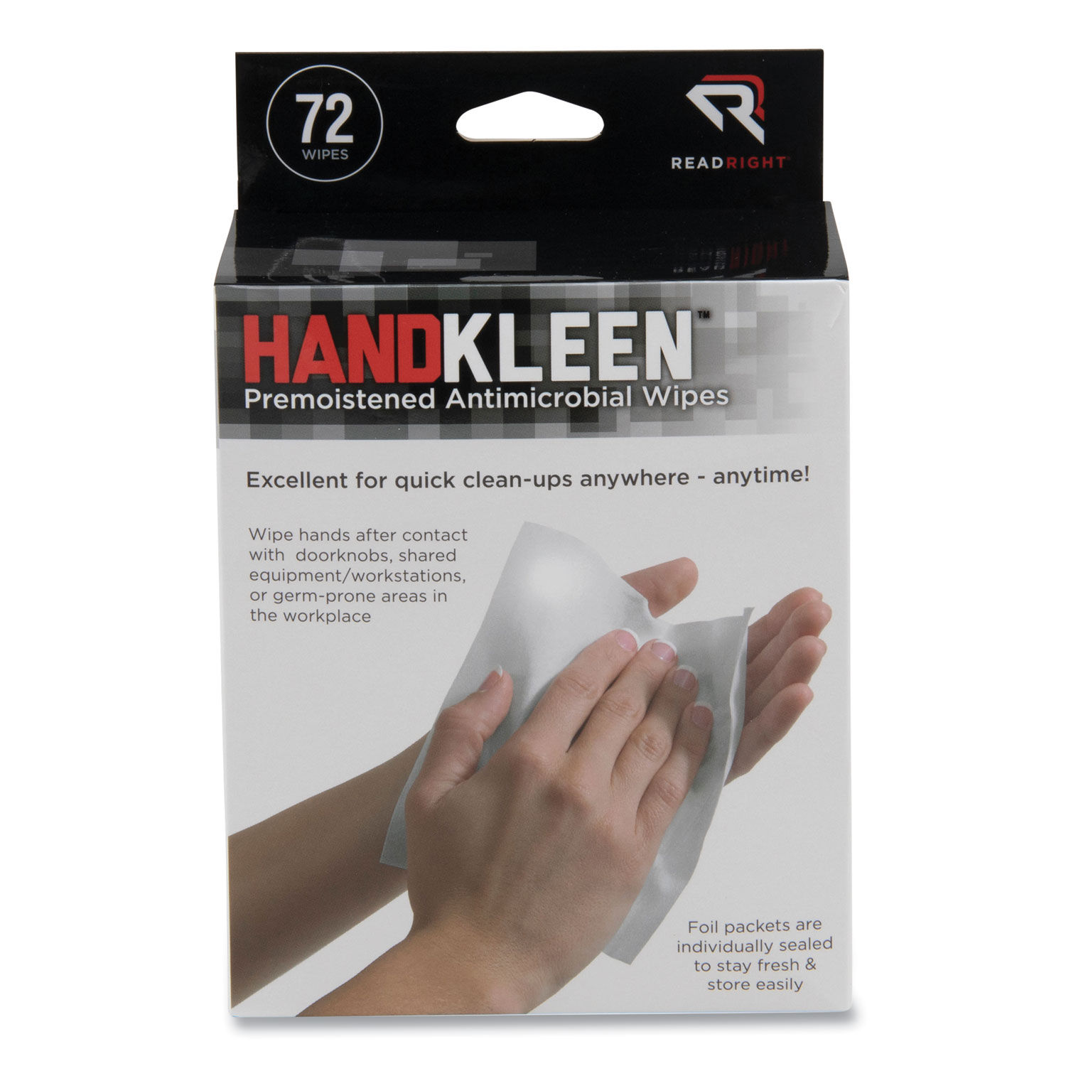 HandKleen Premoistened Antibacterial Wipes by Read Rightandreg; REARR15112