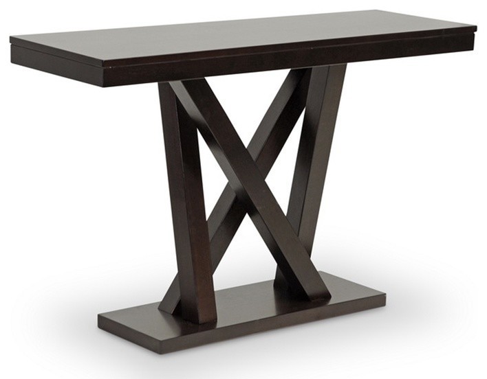 Everdon Dark Brown Sofa Table   Transitional   Console Tables   by Imtinanz  LLC  Houzz